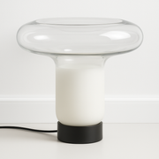 Luminária de Mesa Abajur Moderna Minimalista Vidro Cristallo Lux - ABAZZUR™
