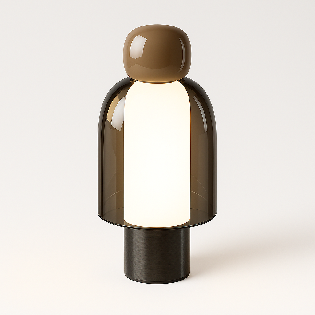 Luminária de Mesa Abajur Moderna Minimalista Vidro Skyla - ABAZZUR™