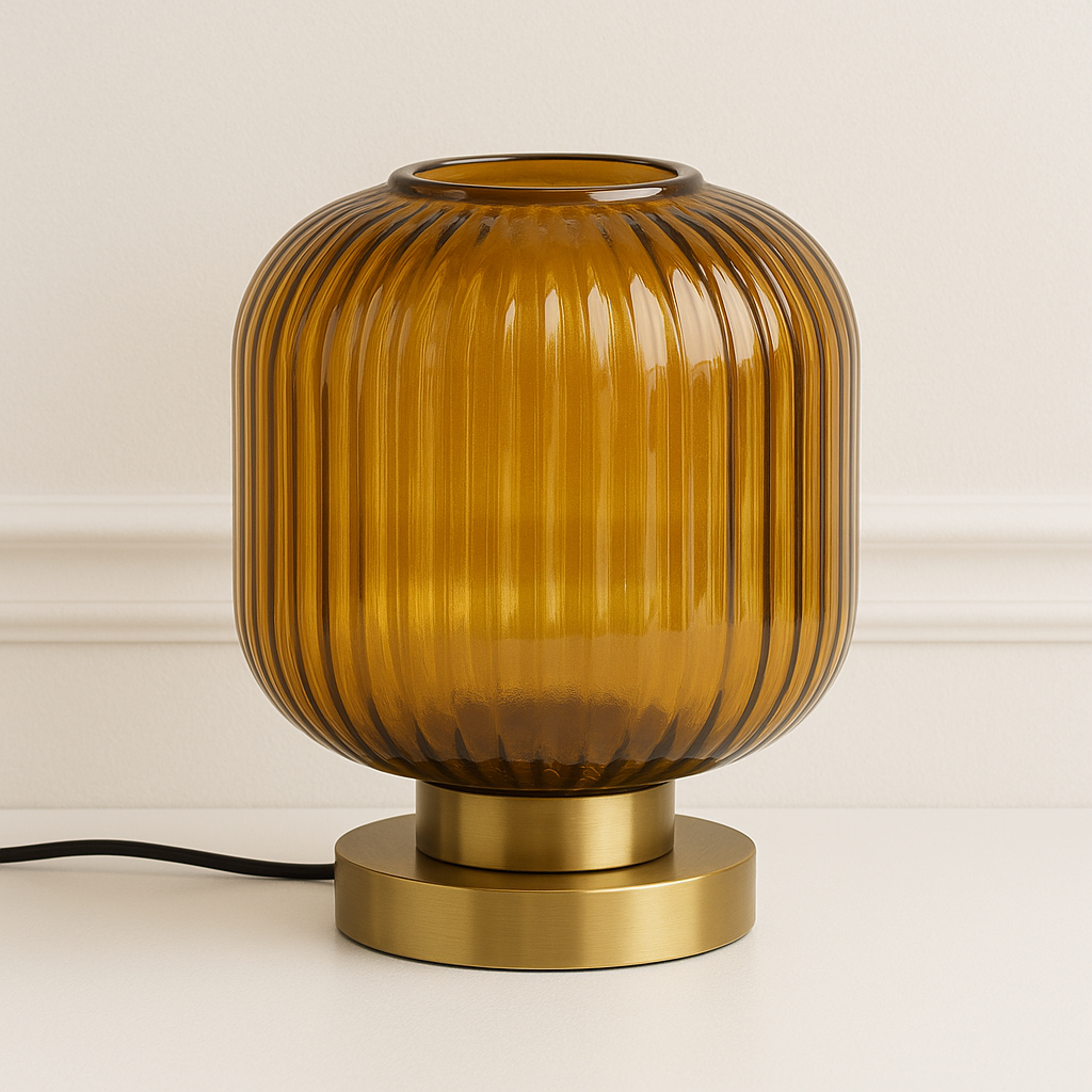 Luminária de Mesa Abajur Moderna Minimalista Vidro Soha - ABAZZUR™