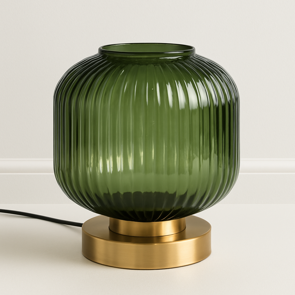 Luminária de Mesa Abajur Moderna Minimalista Vidro Soha - ABAZZUR™