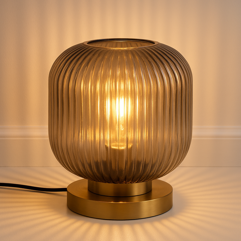 Luminária de Mesa Abajur Moderna Minimalista Vidro Soha - ABAZZUR™