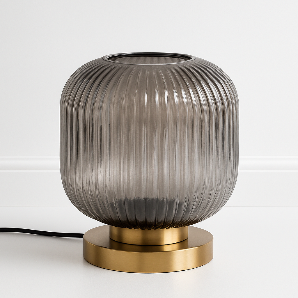 Luminária de Mesa Abajur Moderna Minimalista Vidro Soha - ABAZZUR™