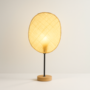 Luminária de Mesa Abajur Moderna Minimalista Vime Madeira Metal Millo - ABAZZUR™