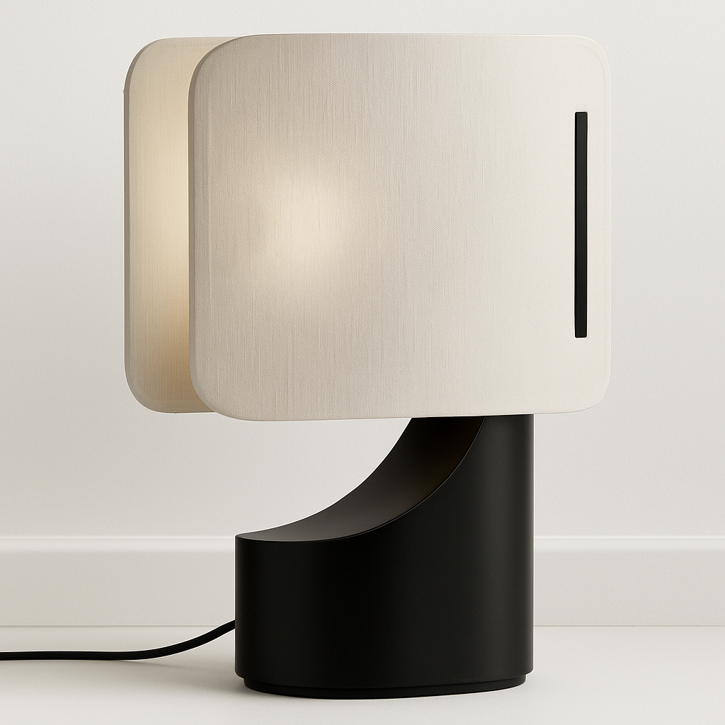 Luminária de Mesa Abajur Moderna Tecido Acrílico Brigde - ABAZZUR™
