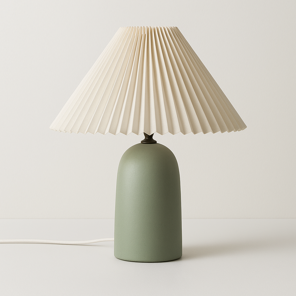 Luminária de Mesa Abajur Moderna Tecido Cerâmica Arcorada - ABAZZUR™