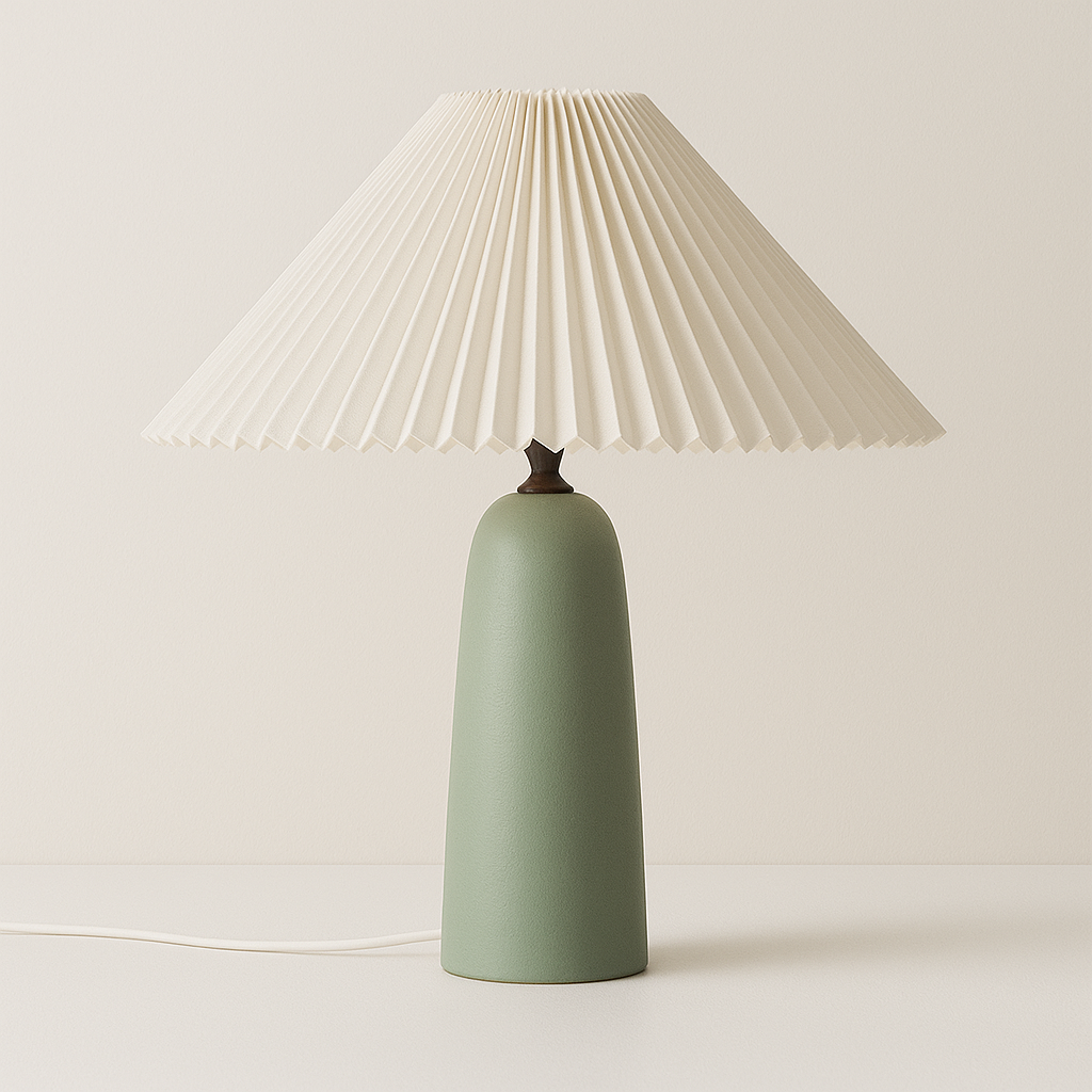Luminária de Mesa Abajur Moderna Tecido Cerâmica Arcorada - ABAZZUR™