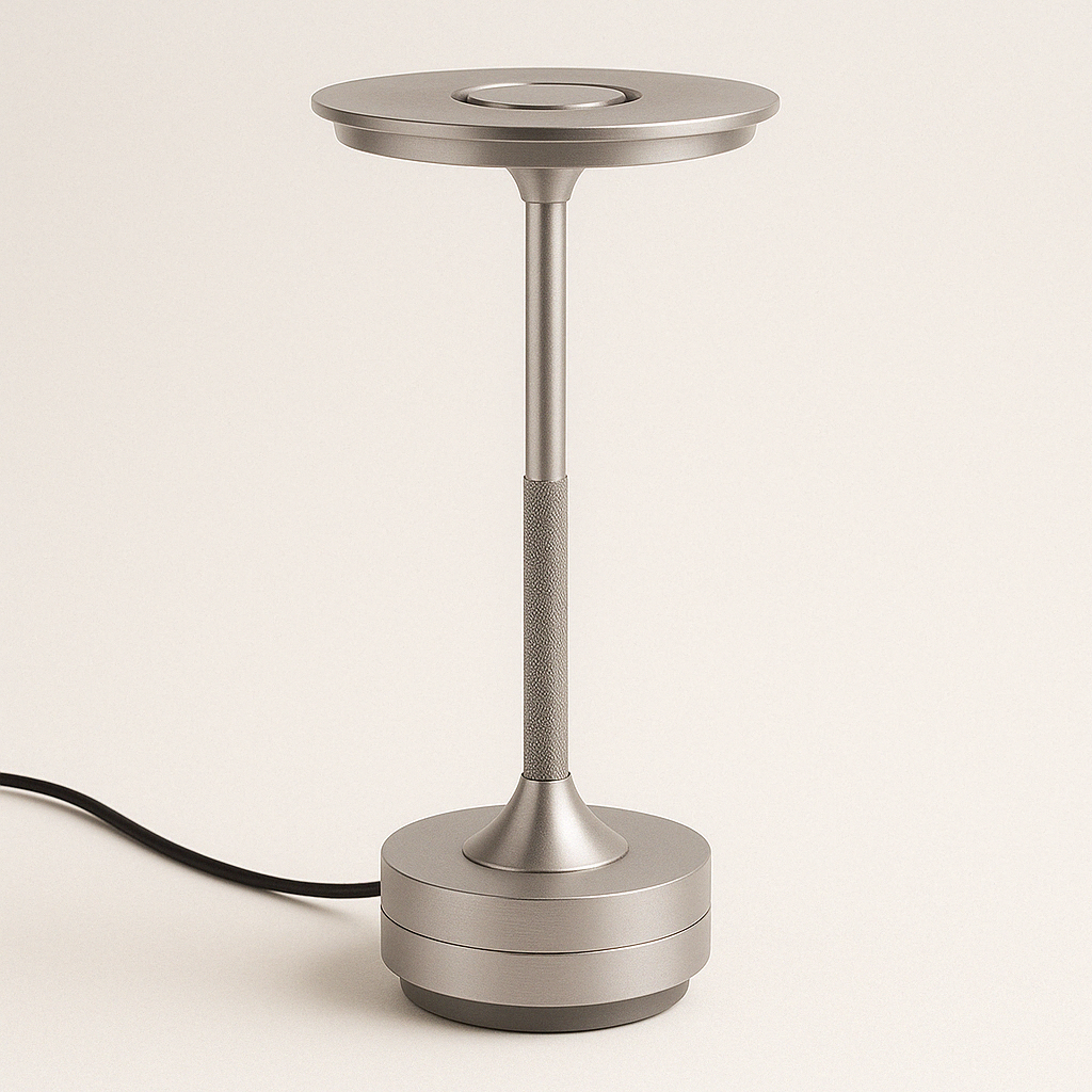 Luminária de Mesa Abajur Moderna Touch Dimerizável Metal LED Akari - ABAZZUR™