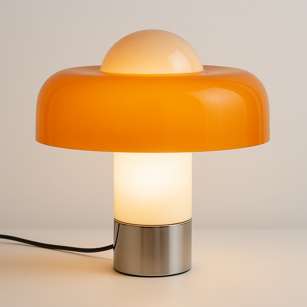 Luminária de Mesa Abajur Moderna Vidro Doppe - ABAZZUR™