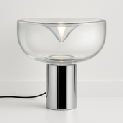 Luminária de Mesa Abajur Moderna Vidro Metal Fozz - ABAZZUR™