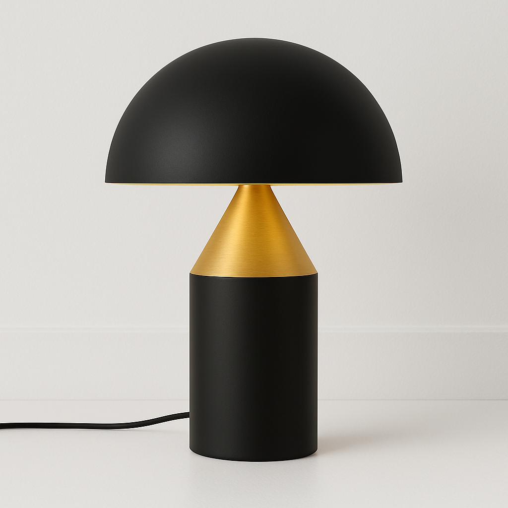 Luminária de Mesa Moderna Articulada Metal Cogumelo Gloom - ABAZZUR™