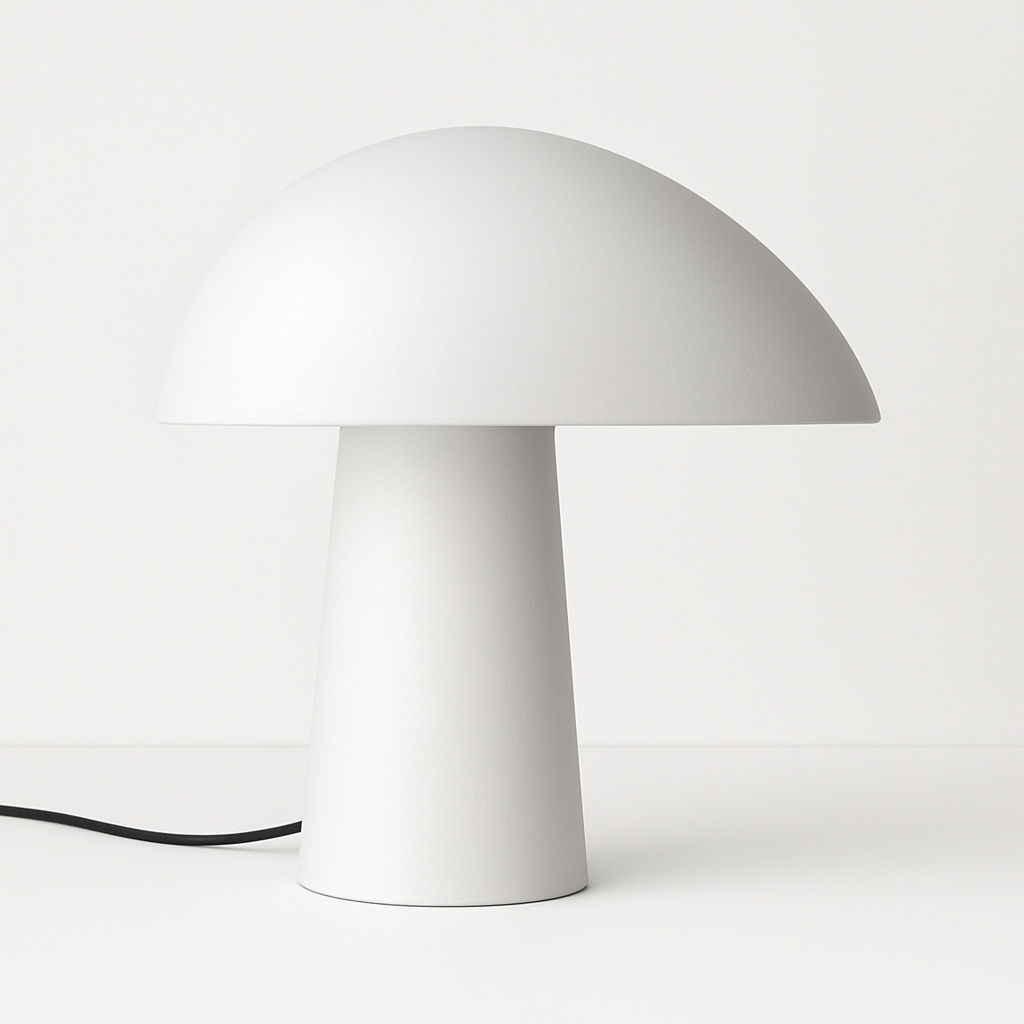 Luminária de Mesa Moderna Metal Madeira LED Barlow - ABAZZUR™