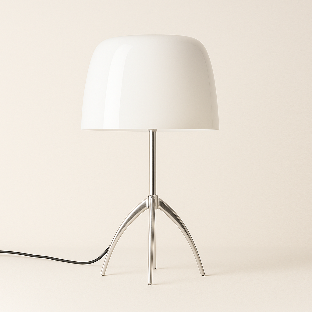Luminária de Mesa Moderna Metal Vidro Vulpi - ABAZZUR™