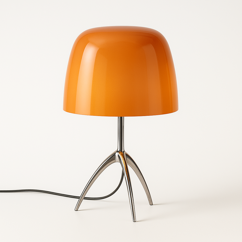 Luminária de Mesa Moderna Metal Vidro Vulpi - ABAZZUR™