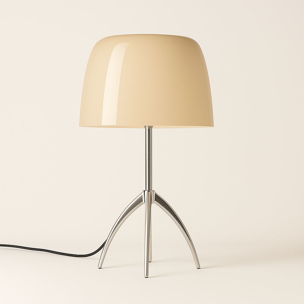 Luminária de Mesa Moderna Metal Vidro Vulpi - ABAZZUR™