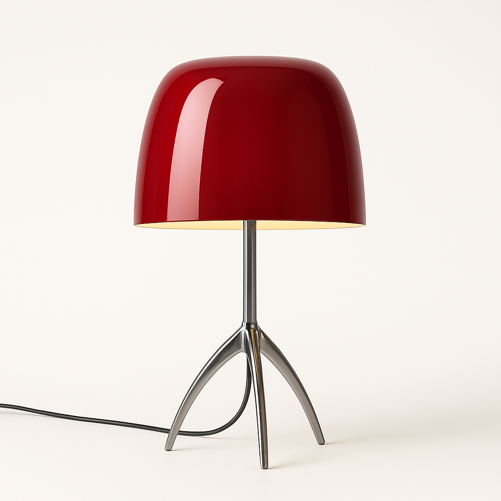 Luminária de Mesa Moderna Metal Vidro Vulpi - ABAZZUR™