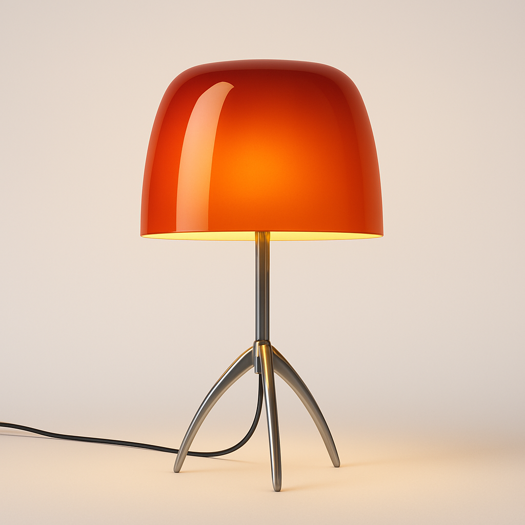 Luminária de Mesa Moderna Metal Vidro Vulpi - ABAZZUR™