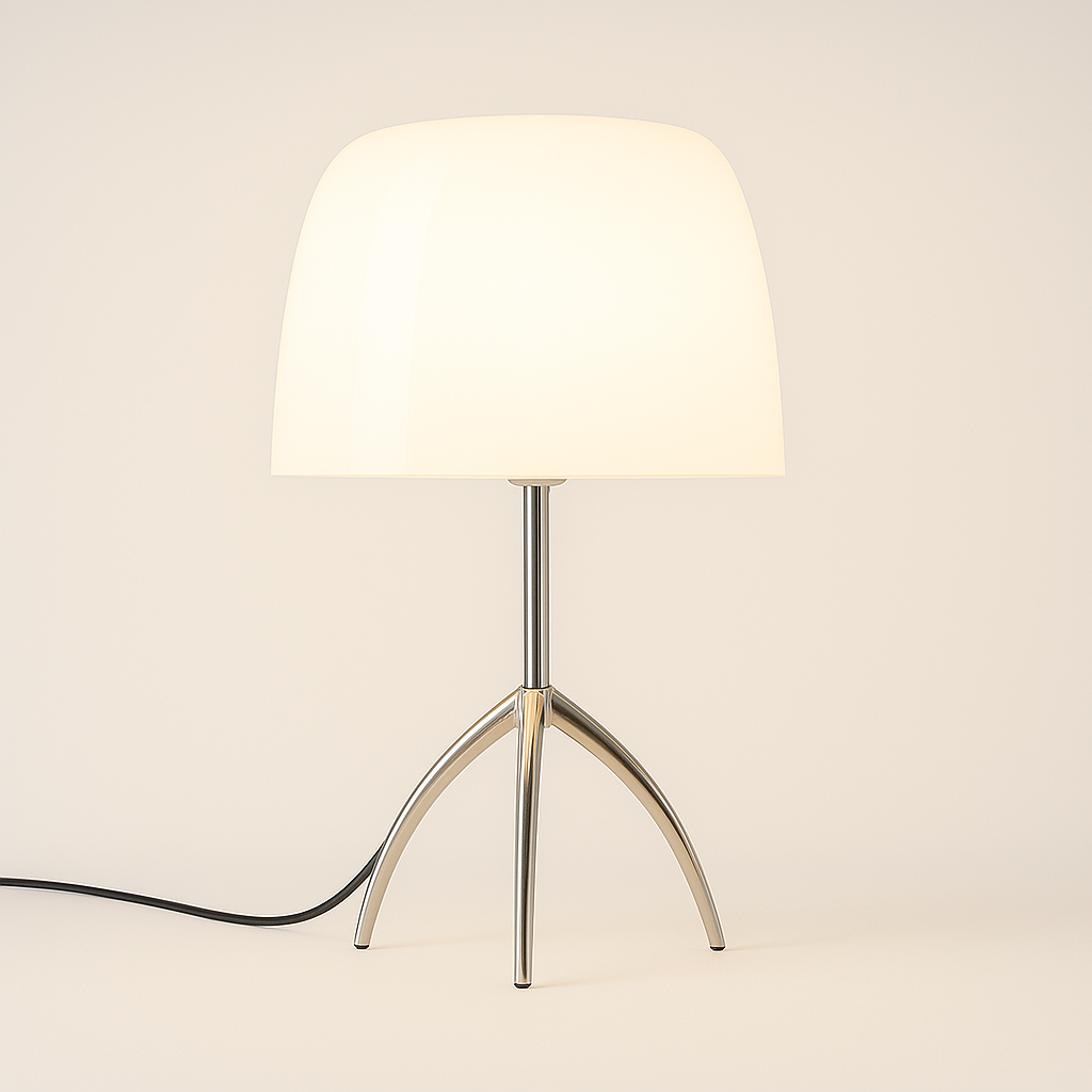 Luminária de Mesa Moderna Metal Vidro Vulpi - ABAZZUR™