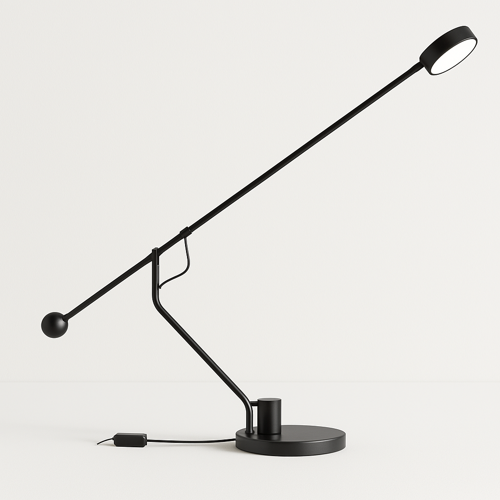 Luminária de Mesa Moderna Minimalista Articulada Metal Leitura LED Riol - ABAZZUR™