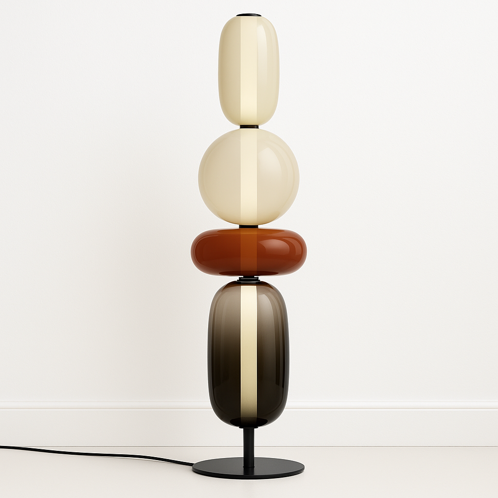 Luminária de Mesa Moderna Minimalista LED Vidro Erma - ABAZZUR™