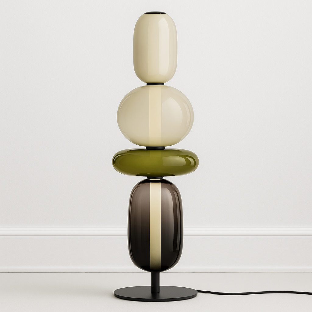 Luminária de Mesa Moderna Minimalista LED Vidro Erma - ABAZZUR™