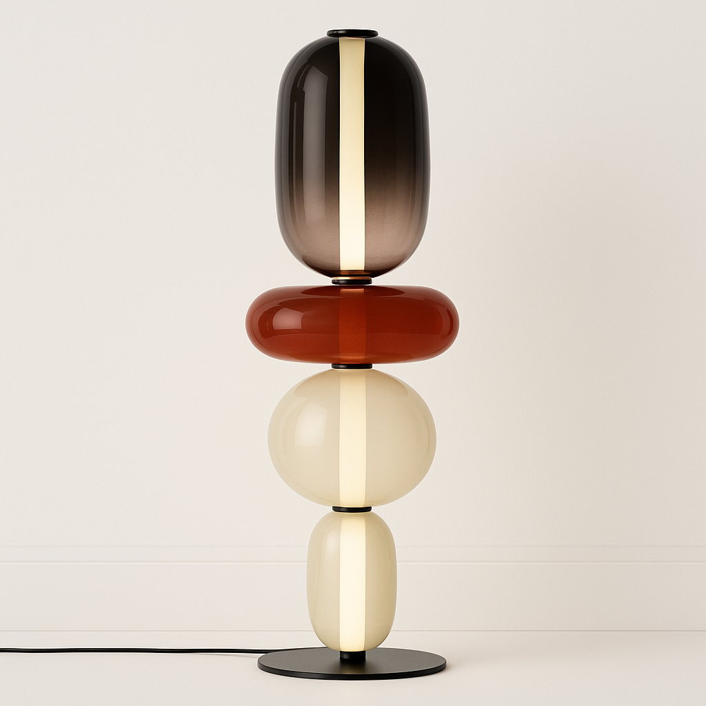 Luminária de Mesa Moderna Minimalista LED Vidro Erma - ABAZZUR™