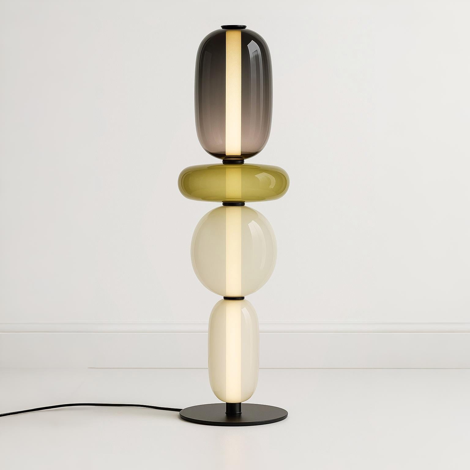 Luminária de Mesa Moderna Minimalista LED Vidro Erma - ABAZZUR™