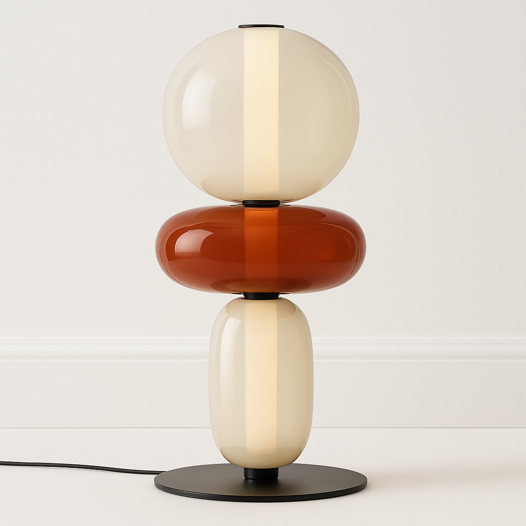 Luminária de Mesa Moderna Minimalista LED Vidro Erma - ABAZZUR™