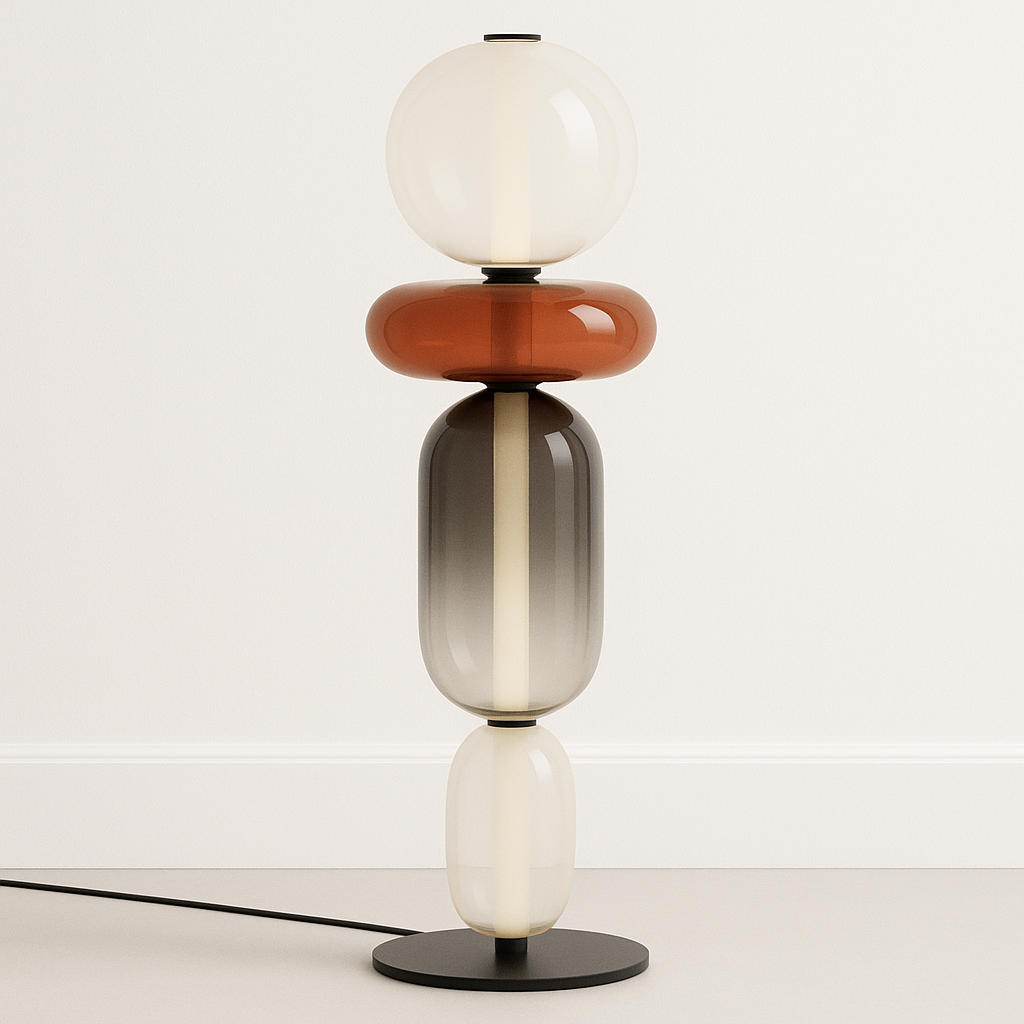 Luminária de Mesa Moderna Minimalista LED Vidro Erma - ABAZZUR™
