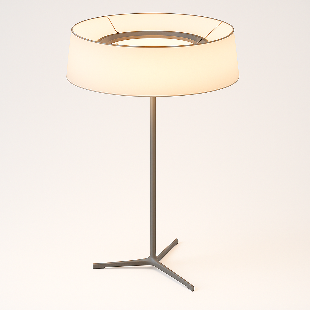 Luminária de Mesa Moderna Minimalista Leitura Metal Acrílico LED Hoppi - ABAZZUR™