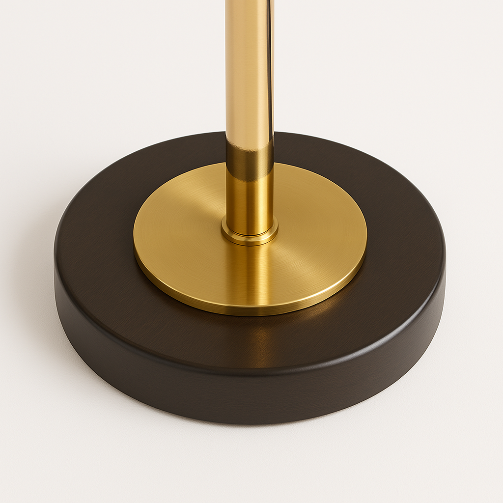 Luminária de Mesa Moderna Minimalista Madeira Metal Tecido Lix - ABAZZUR™