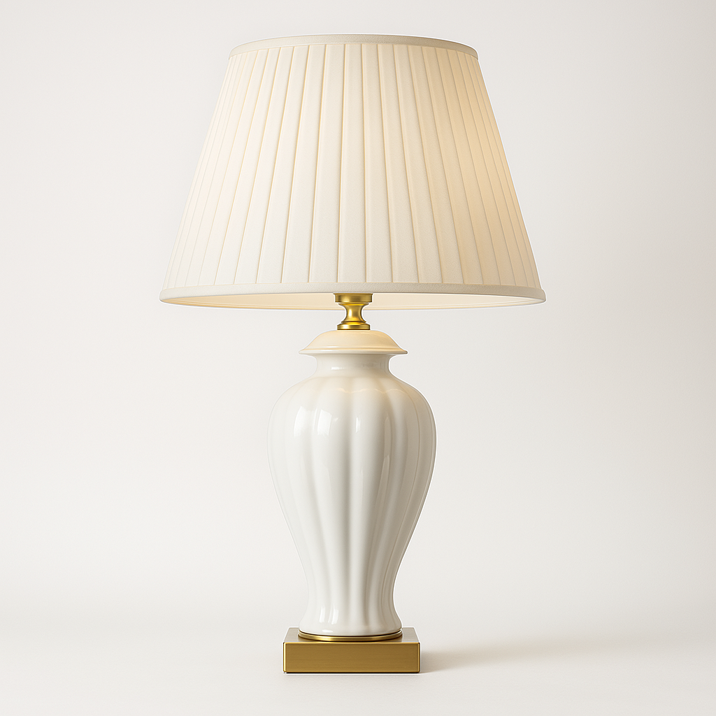 Luminária de Mesa Moderna Minimalista Metal Cerâmica Magby - ABAZZUR™