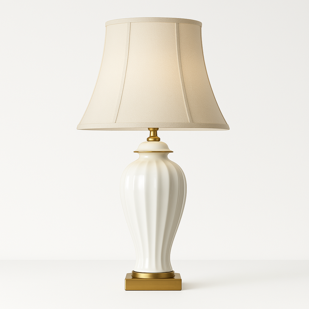 Luminária de Mesa Moderna Minimalista Metal Cerâmica Magby - ABAZZUR™
