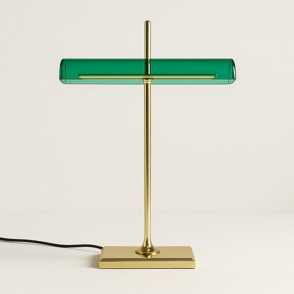 Luminária de Mesa Moderna Minimalista Metal Vidro LED Skidd - ABAZZUR™