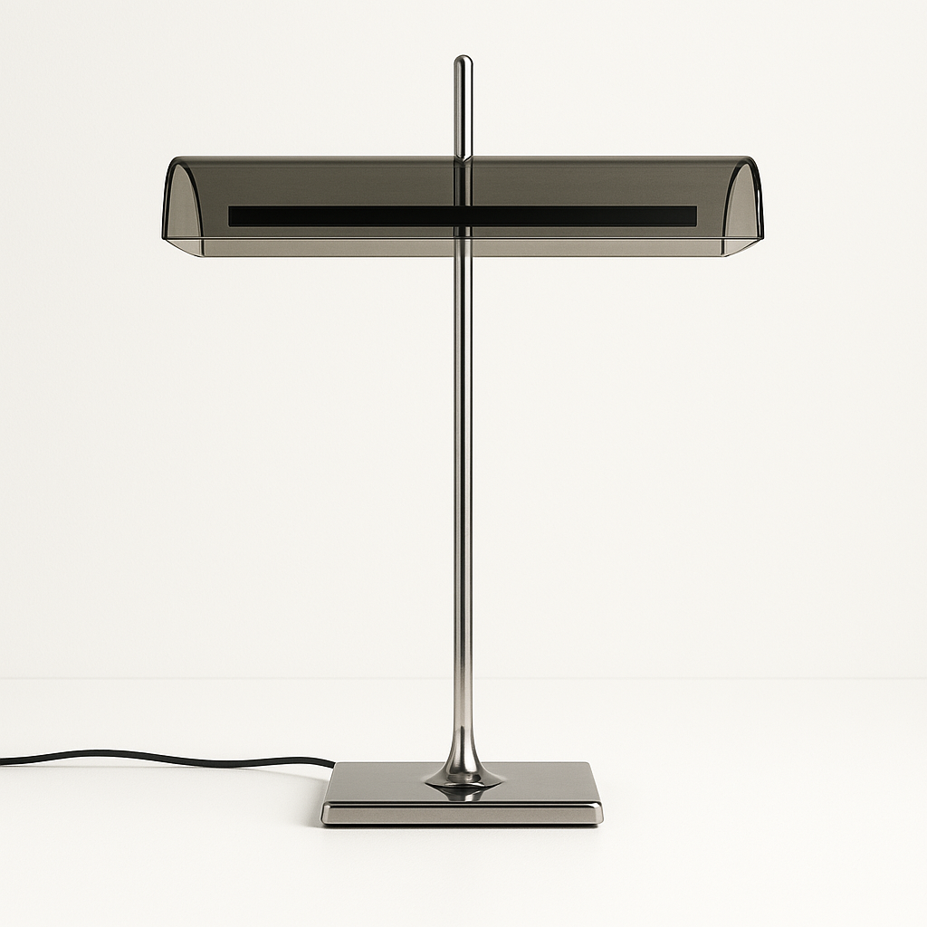 Luminária de Mesa Moderna Minimalista Metal Vidro LED Skidd - ABAZZUR™
