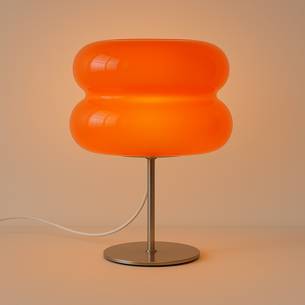 Luminária de Mesa Moderna Minimalista Metal Vidro Lugia - ABAZZUR™
