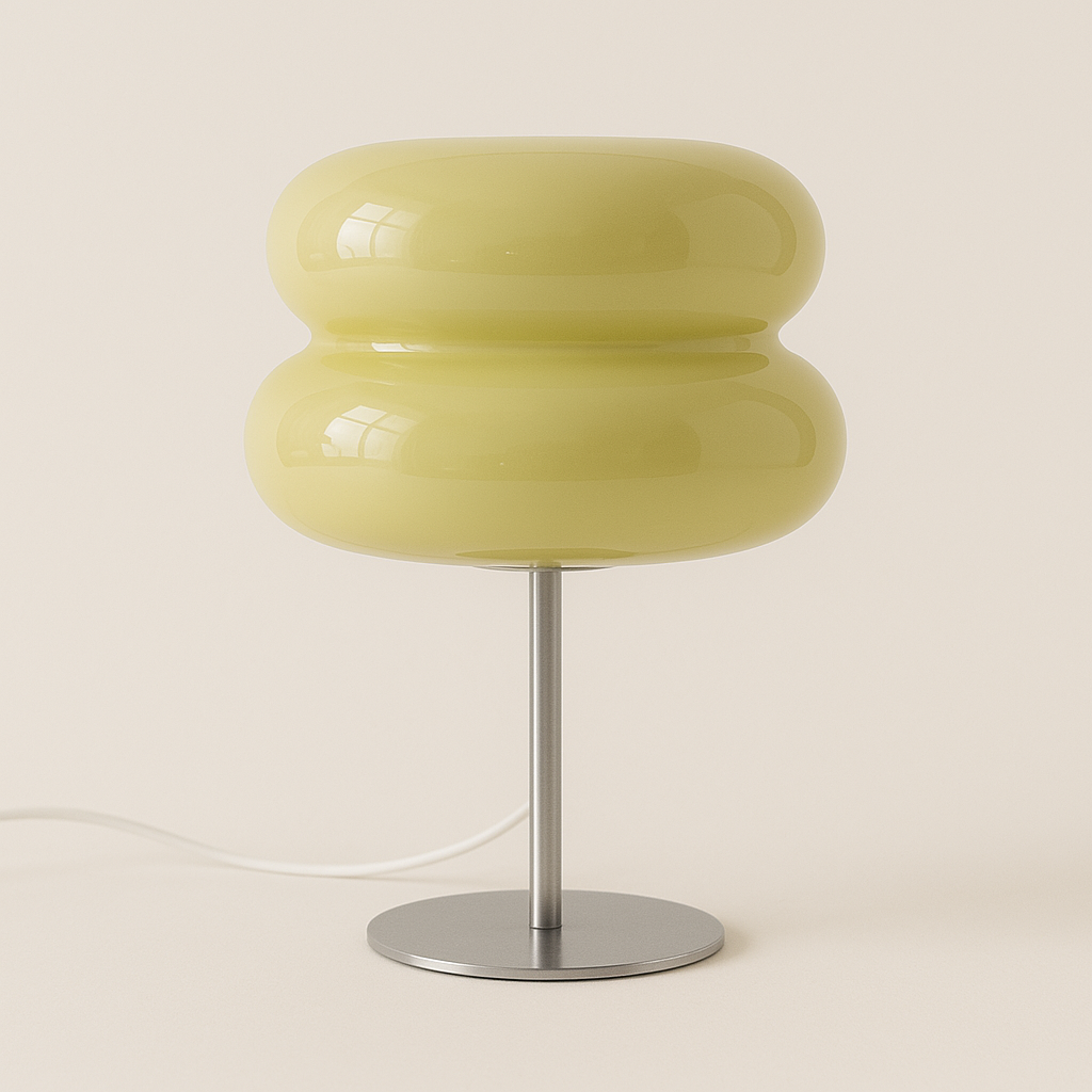 Luminária de Mesa Moderna Minimalista Metal Vidro Lugia - ABAZZUR™