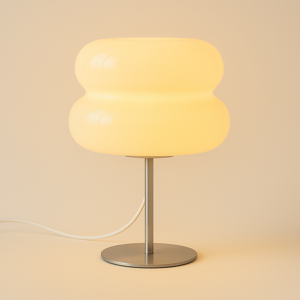 Luminária de Mesa Moderna Minimalista Metal Vidro Lugia - ABAZZUR™