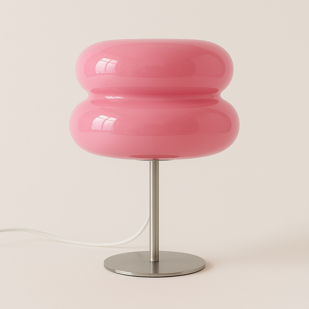 Luminária de Mesa Moderna Minimalista Metal Vidro Lugia - ABAZZUR™