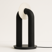 Luminária de Mesa Moderna Minimalista Rústica Madeira Orgânica Gaya - ABAZZUR™