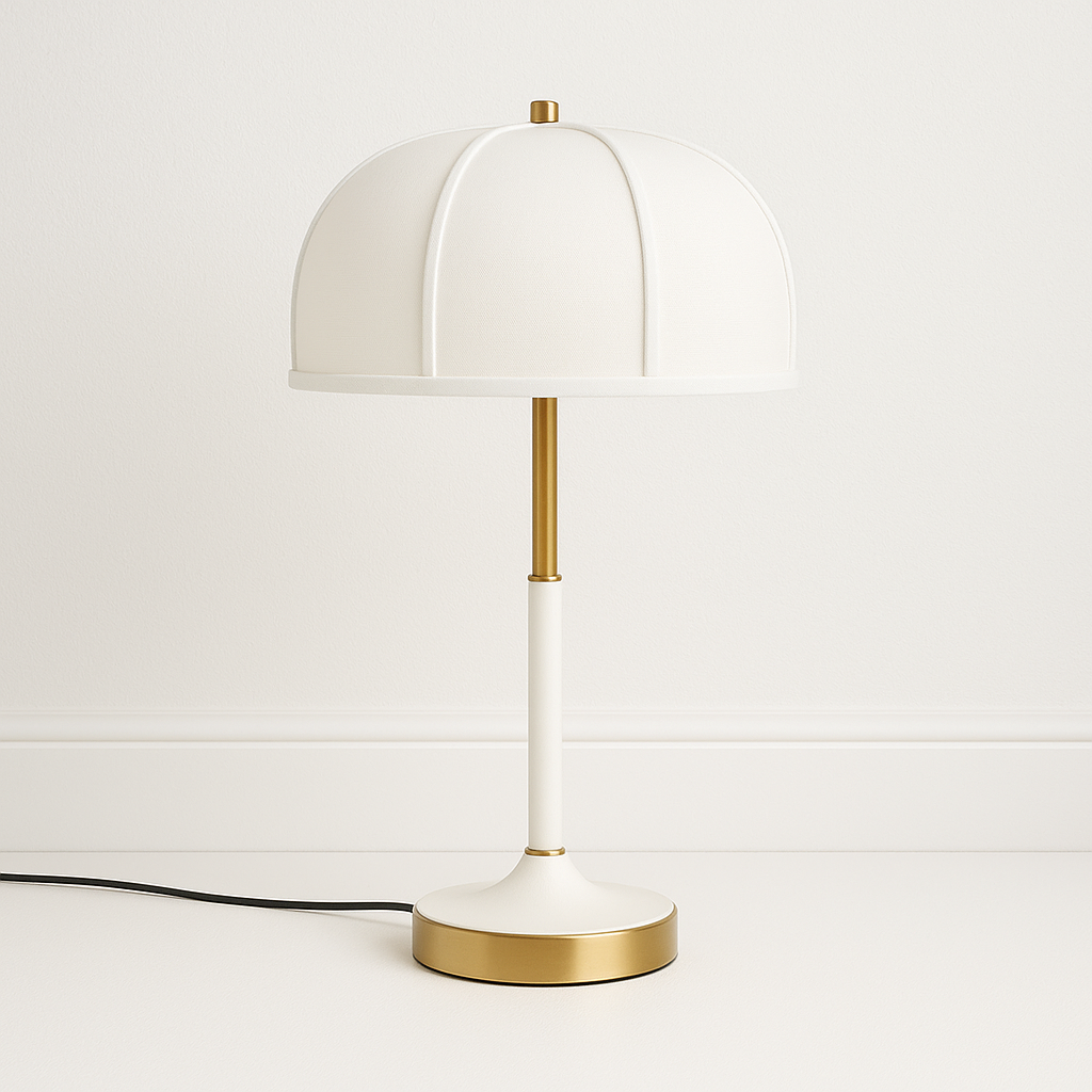 Luminária de Mesa Moderno Minimalista Metal Tecido Aron - ABAZZUR™