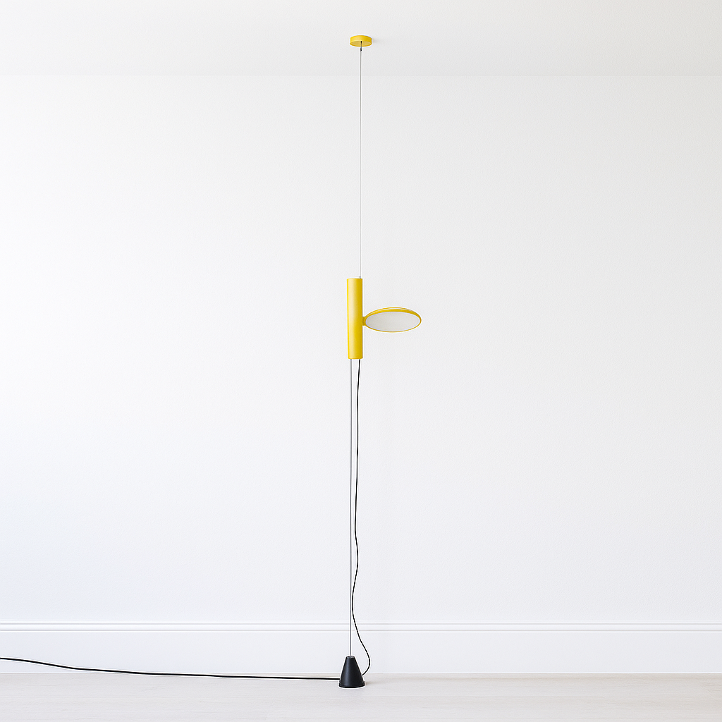 Luminária de Piso Coluna Moderna Articulada LED Metal Henzt - ABAZZUR™