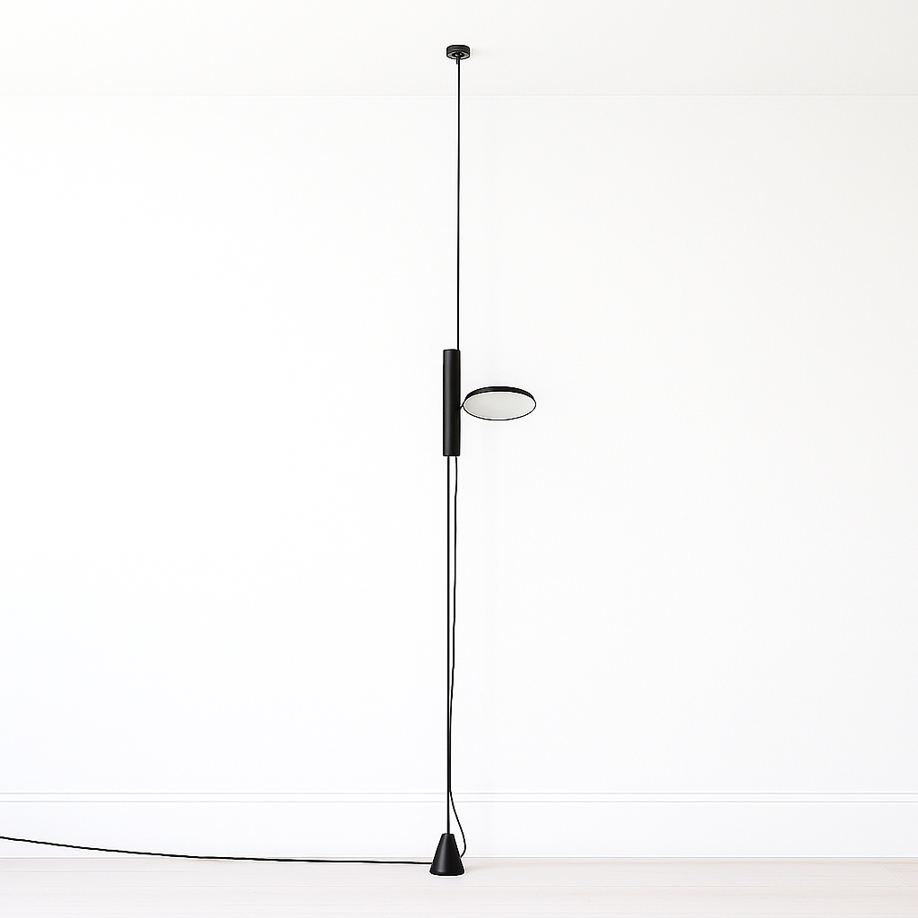 Luminária de Piso Coluna Moderna Articulada LED Metal Henzt - ABAZZUR™