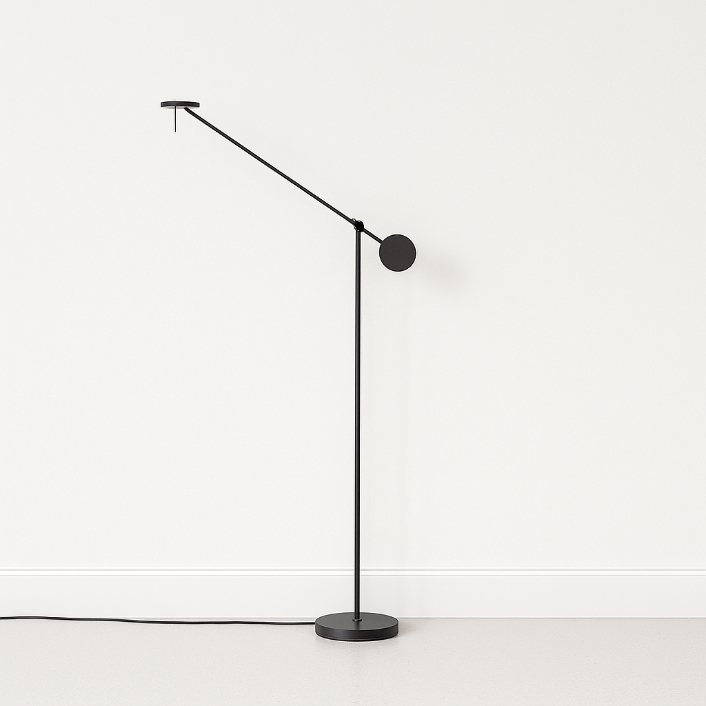 Luminária de Piso Coluna Moderna Articulada LED Metal Olux - ABAZZUR™