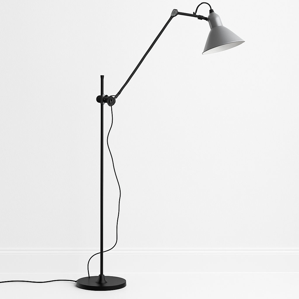 Luminária de Piso Coluna Moderna Articulada Metal Ady - ABAZZUR™