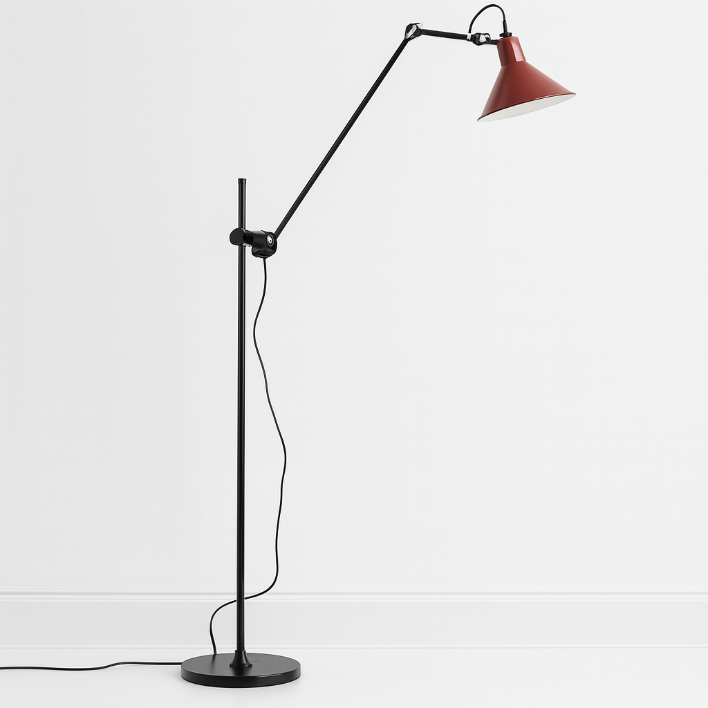 Luminária de Piso Coluna Moderna Articulada Metal Ady - ABAZZUR™