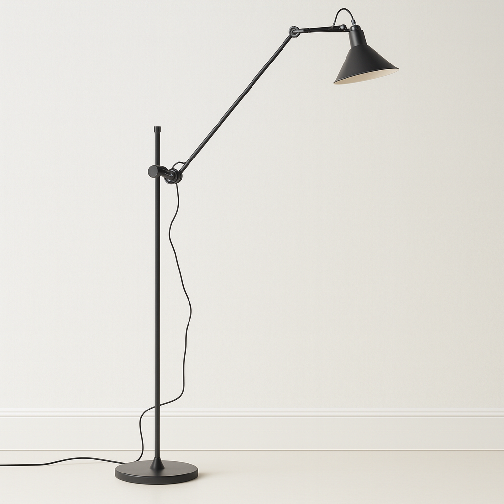 Luminária de Piso Coluna Moderna Articulada Metal Ady - ABAZZUR™