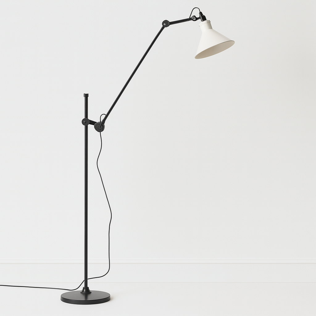 Luminária de Piso Coluna Moderna Articulada Metal Ady - ABAZZUR™