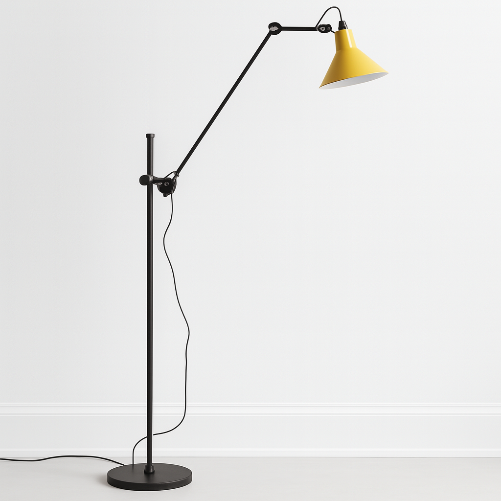 Luminária de Piso Coluna Moderna Articulada Metal Ady - ABAZZUR™