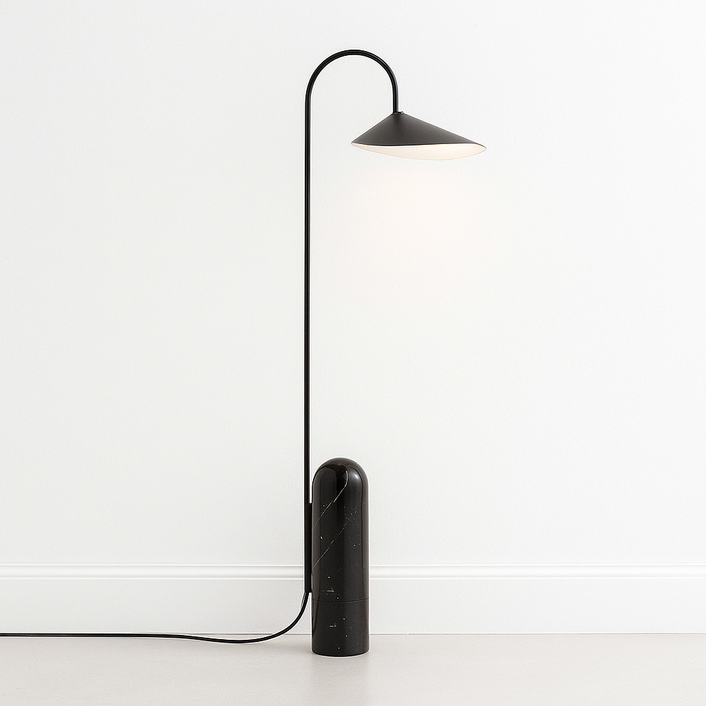 Luminária de Piso Coluna Moderna Articulada Metal Glimra - ABAZZUR™