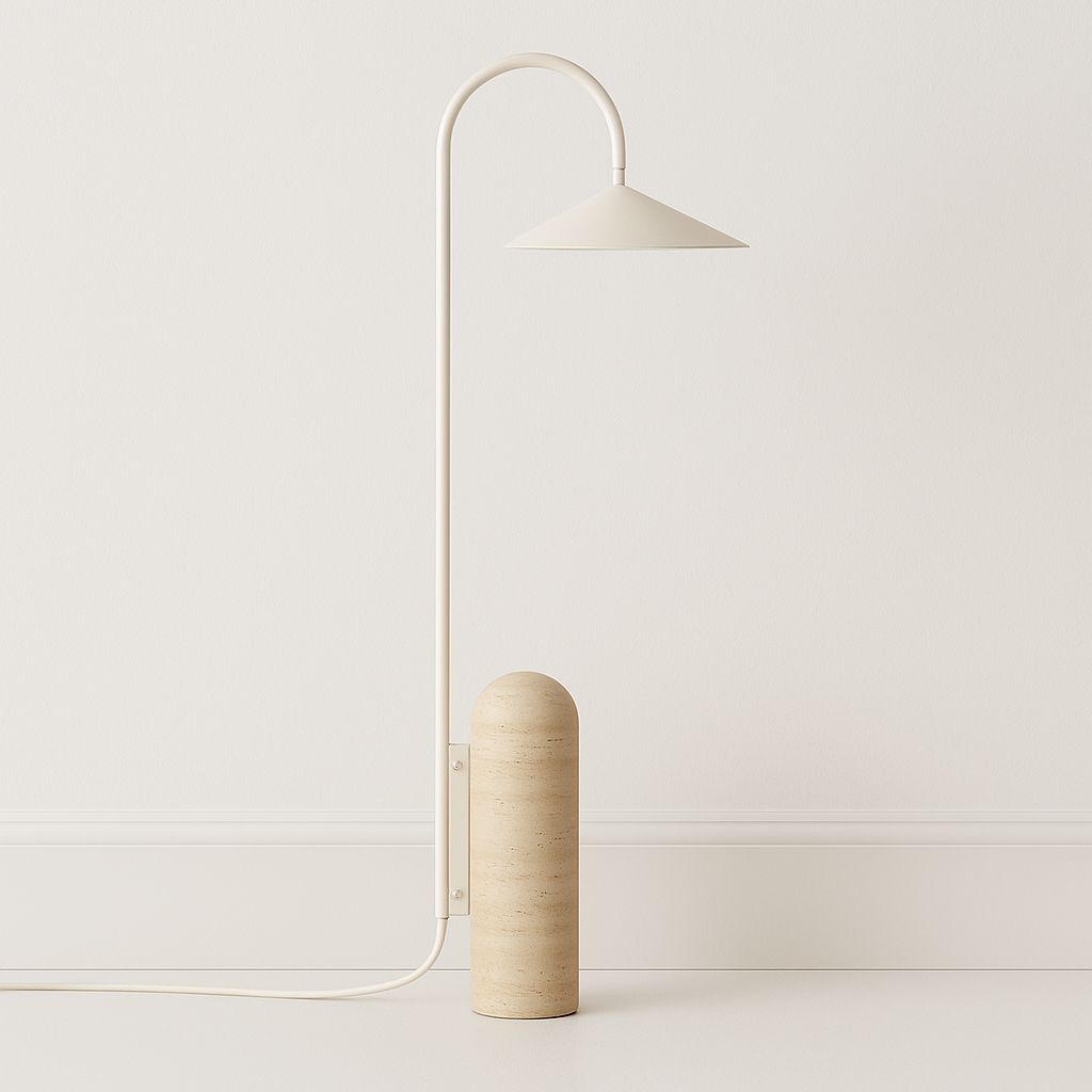Luminária de Piso Coluna Moderna Articulada Metal Glimra - ABAZZUR™